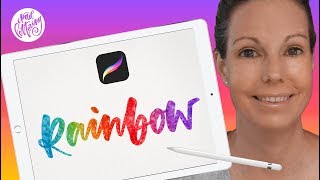 Procreate Gradient Fill Tutorial  Lets make a Rainbow [upl. by Acceber]