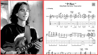 Emily Remler  Bb Blues  Solo Guitar Transcription [upl. by Otirecul]