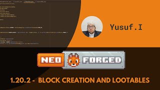 NeoForge Modding Tutorial 120 Block creation and Lootables [upl. by Ylehsa]