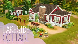 Lakeside Cottage with Bunkie  The Sims 4 Stop Motion Build  NoCC [upl. by Assilim]