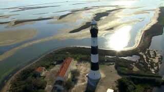 Vues du ciel  la Camargue et son delta à vol doiseau [upl. by Ranson]