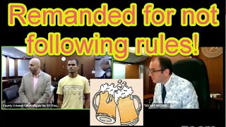 Remanded for not following rules [upl. by Nagel293]