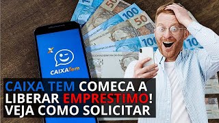 CAIXA TEM COMECA A LIBERAR EMPRESTIMO ✅VEJA COMO SOLICITAR [upl. by Kcirdehs]