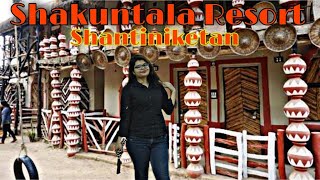 Shantiniketan Tour Plan  Sonajhuri Hat Shakuntala Village Resort  Vlog 11  Bong Puja Vlog [upl. by Amice]