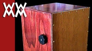 Make a cajon drum with adjustable snare [upl. by Ydisahc]