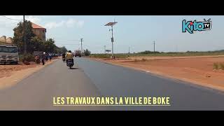 les travaux de butumage et de reprofilage des voirie urbaines de boké se poursuivent à [upl. by Ad]