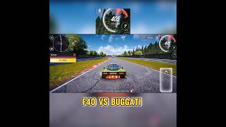 F40 VS BUGGATI 🔥 DRIVE ZONE ONLINE GAMEPLAY  automobile drivezonelive cargame gaming shorts [upl. by Ralyt]