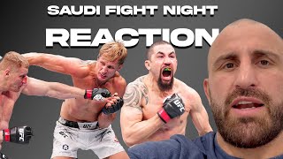 First Round KO  Saudi Fight Night Instant Reaction [upl. by Bartholemy]