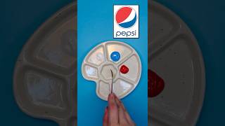 Pepsi logo’s Color mixer… satisfying tiktok colormixing shorts short pepsi creative asmr [upl. by Relyks]