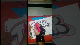 how to draw bubble letters graffiti graffiti urbangraffiti art graffitisketchletteringstyles [upl. by Eadrahc]