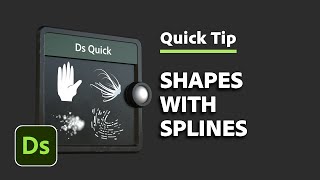 Shapes with Splines  Designer Quick Tip 29  Adobe Substance 3D [upl. by Lyrpa]