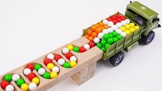 Marble Run Race ☆ HABA Slope amp Retro Makita Truck Garbage Truck Long Version [upl. by Thisbee]