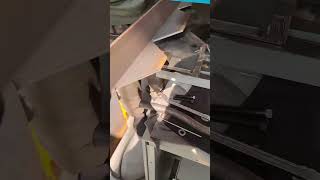 Notching Angle Steel Cutting V in Angle Steel [upl. by Atiuqam810]