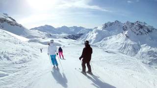 The best skiing 2017 St AntonLechZürsWarthSchröcken Austria [upl. by Ilyk]