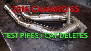 20162017 Camaro SS Test Pipes Cat Deletes and Catalytic Converters [upl. by Seymour]