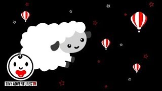 Baby Sensory  Black White Red Animation  Sleepy Time Sleepy Sheep Put newborn to sleep [upl. by Echikson340]