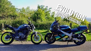 Buying a SPORTSBIKE  Old VS New Yamaha FZR600R [upl. by Ynned]