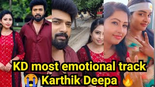 KD most emotional track 😭 Karthik Deepa 🔥 [upl. by Marti]