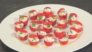 How To Make Stuffed Cherry Tomato Recipe [upl. by Egwin992]