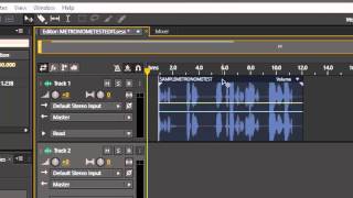 Using Metronome on Adobe Audition CS6 [upl. by Erica]