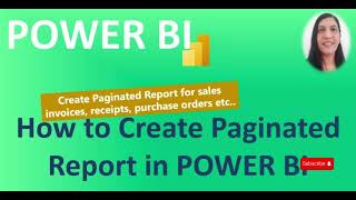 How to create Paginated Report using POWER BI Report Builder [upl. by Hsetim]