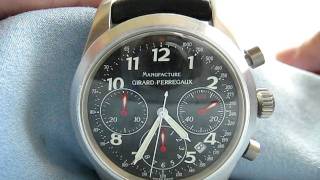 芝柏 Girard Perregaux Ferreri F1047 Ref4955 Aluminium Chronograph Function Testing [upl. by Branden]