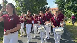 Forstfest Kamenz 2024  Sportlerumzug mit Spielmannszug Kleinröhrsdorf [upl. by Adnola554]