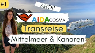 AIDACosma Vlog 1  Transreise Ahoi Ankunft amp Roomtour Verandakabine  Denise Darleen [upl. by Floyd7]