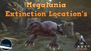 Where to find Megalanias in Ark Extinction [upl. by Lisetta]