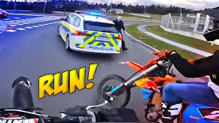 BIKERS VS COPS  Best Motorcycle Police Chases 2024 [upl. by Isiad105]