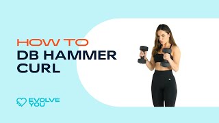 How to Dumbbell Hammer Curl with Krissy Cela [upl. by Pubilis]