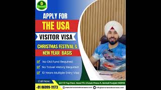 Apply For USA Visitor Visa On the Basis Of New Year amp Christmas [upl. by Gnouc]