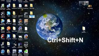 Shortcut Key To Create new Folder Windows 7 [upl. by Gregoor]