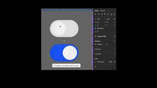 HOW TO CREATE AN INTERACTIVE SWITCHER ON FIGMA figmadesign figma tutorial interactivedesign [upl. by Nylrahc]