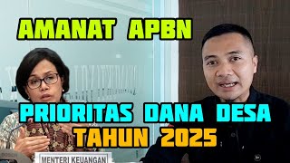 Prioritas Dana Desa Sebesar 71 TRILIYUN Tahun 2025 [upl. by Odnalref]