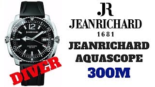 4K JEANRICHARD AQUASCOPE DIVER WATCH REVIEW MODEL 601401161CAC6D [upl. by Ragucci]