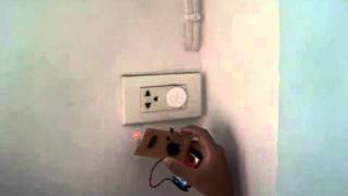 Testing the non contact ac detector voltage tester using CD4060 [upl. by Ranjiv]