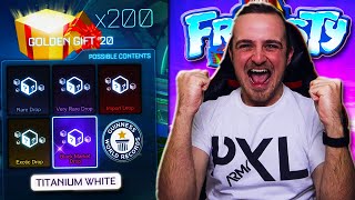 OMG Opening 200 GOLDEN GIFT 2020 Crates in Rocket League  PAINTED BLACK MARKET [upl. by Yeruoc]