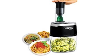 Veggetti Power Deluxe 6in1 Electric Spiralizer [upl. by Reinhold15]