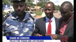 Chaos in Luweero Police disperse DPs Nabukenyas supporters [upl. by Quigley606]