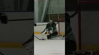 Accidentally getting whacked in the face onehanded hockeygoalie shorts [upl. by Hoffman]