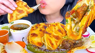 ASMR CHEESY BIRRA TACOS amp CONSOMÉ MUKBANG EATING SOUNDS ASMR Phan [upl. by Yung]