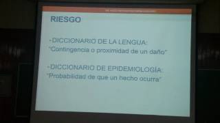 Clases de Epidemiología  El Enfoque de Riesgo Parte I Dr Mezarina [upl. by Llerref]