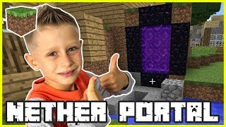 Awesome Nether Portal  Minecraft [upl. by Nimesh]