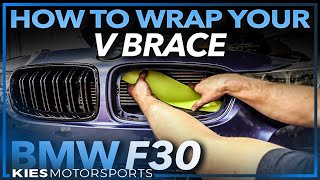 CHEAP and Easy BMW F30 BMW Mod How to wrap an F30 V Brace [upl. by Aloin]