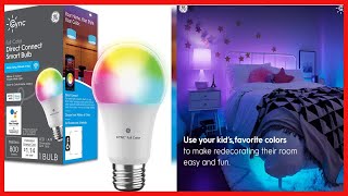 GE CYNC Smart LED Light Bulb Color Changing Bluetooth and WiFi Enabled [upl. by Znieh]