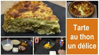 Tarte au thon et Mozzarella  une tarte salé à découvrir absolument [upl. by Annaitat645]