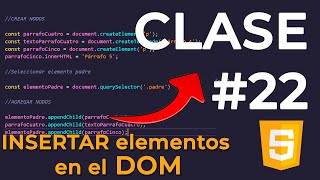 ⭐ JS 22 APRENDE a USAR createElement appendChild append 📚 Curso JAVASCRIPT [upl. by Ailey]