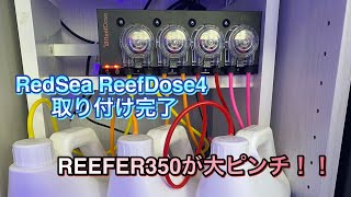 ReefDose4【RedSea】取り付け完了♪ そして、REEFER350に異常発生！！ redsae新製品 サンゴ飼育機材紹介 マリンアクアリウム [upl. by Imef]