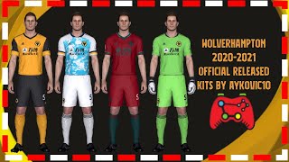 PES 2017Wolverhampton Wanderers 2021 Official Released KitsRetexturedby Aykovic10 [upl. by Ytoc11]